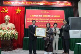 Lễ truy tặng Huân chương Độc lập hạng nhất cho ông Phan Ngọc Tường, nguyên Ủy viên Ban Chấp hành Trung ương Đảng, nguyên Bộ trưởng, Trưởng ban Ban Tổ chức - Cán bộ Chính phủ